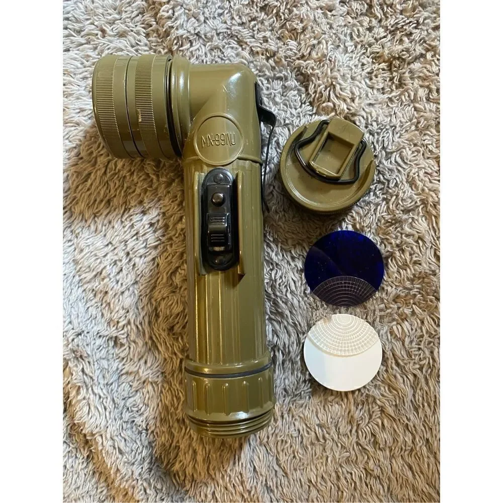 Fulton MX-991/U military angle head flashlight